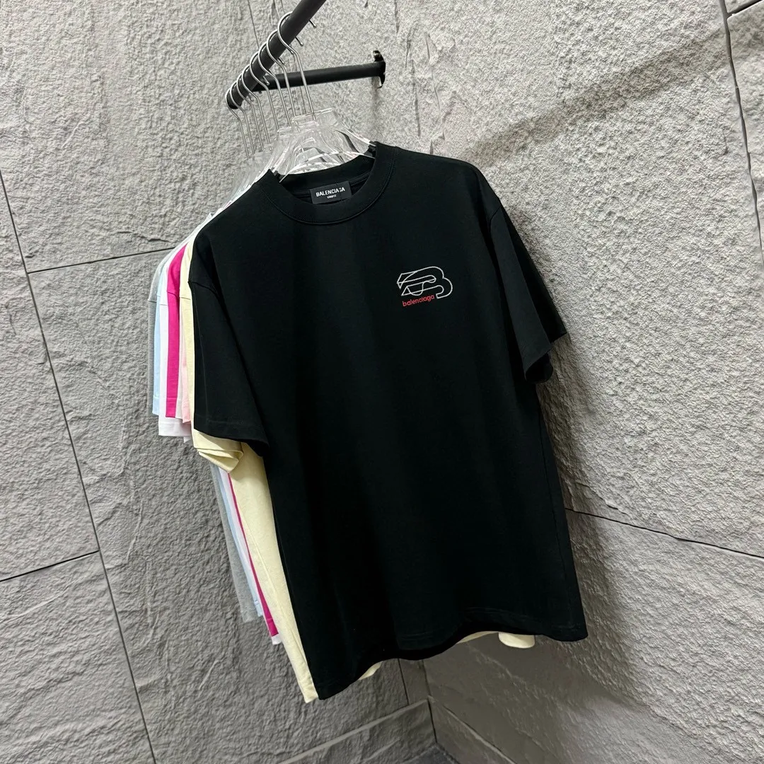 BALENCI*GA 2025 New Arrival Classic logo T Same Style ：Black White Size： S （90-130 ） M （120-150 ） L （140-165 ） XL （160-180 ） XXL （180-210 ）